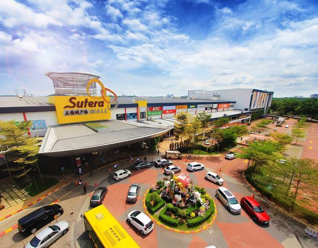 Sutera Mall Johor Bahru daytime exterior for Taman Sutera food and leisure trip planning